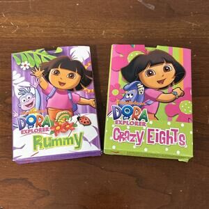 Nickelodeon Dora The Explorer Cardinal Card Games Rummy Crazy Eights Preowned